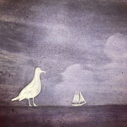 Seagulls watching a ship